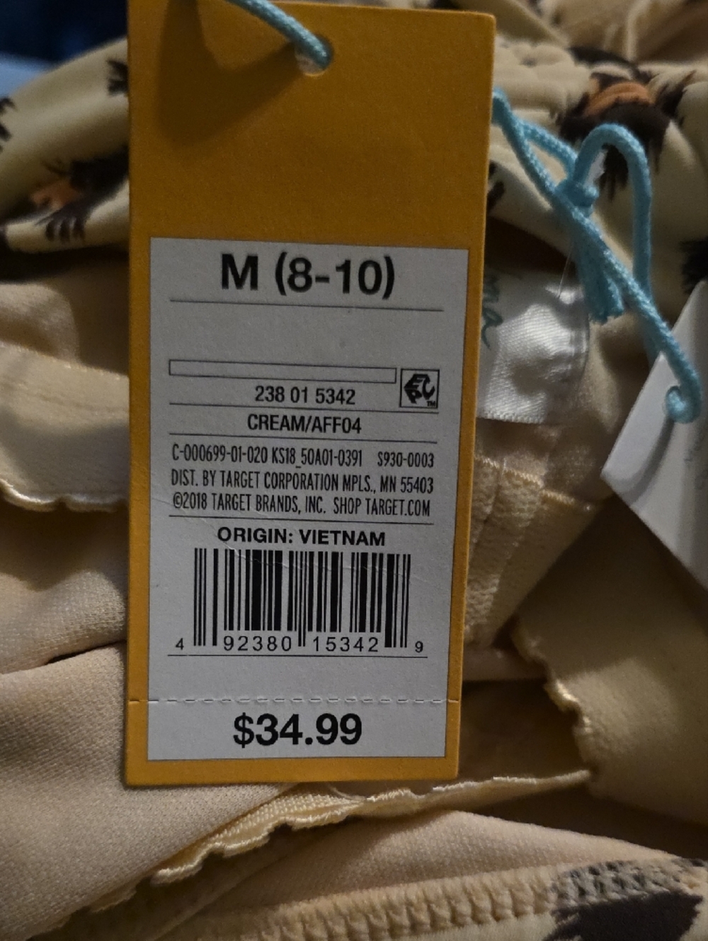 Target Leopard-Print One-Piece Swimsuit in Cream, Black & Brown - Picture 4 of 4